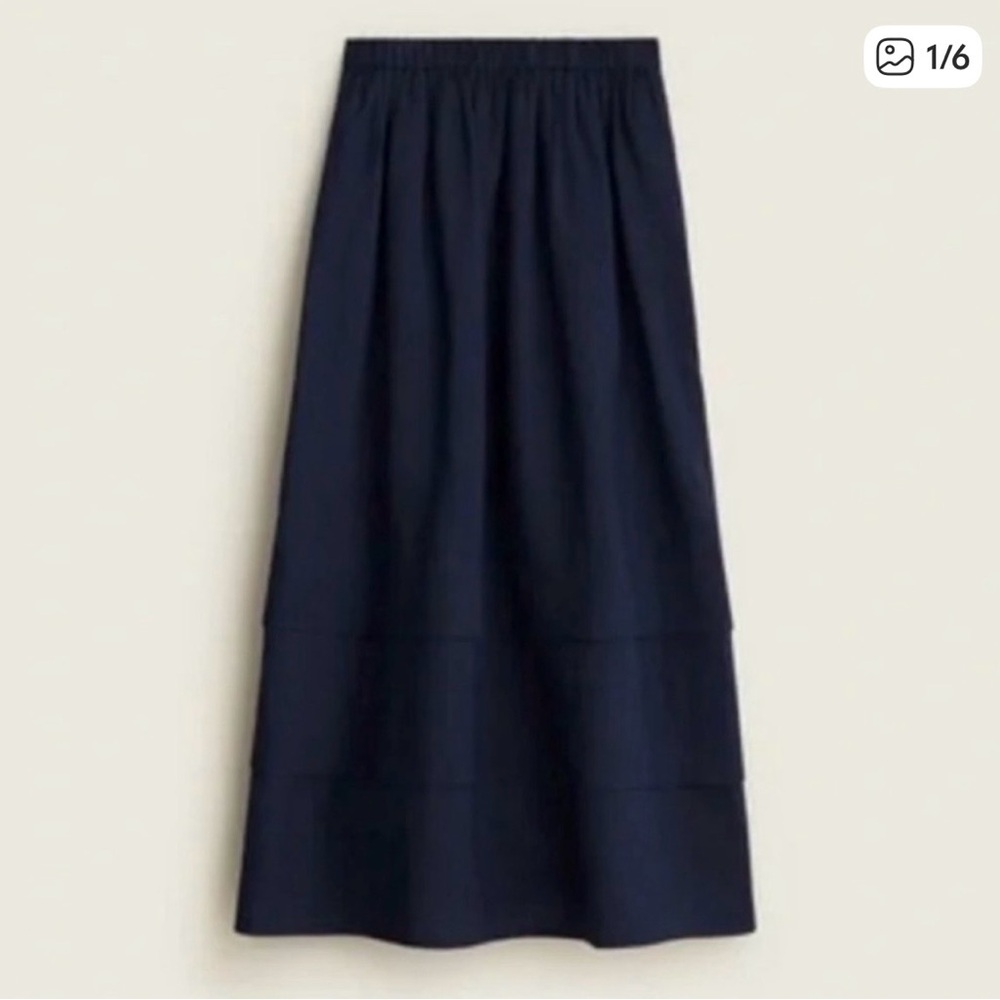 J. Crew Navy Maxi Skirt